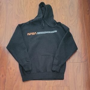 NASA Graphic Black Hoodie Sweatshirt